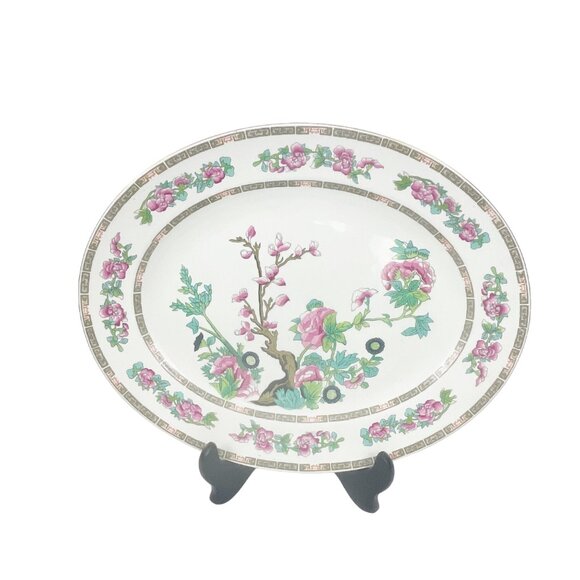 Antique John Maddock Sons Royal Vitreous China Oval Platter Indian Tree - Picture 3 of 8